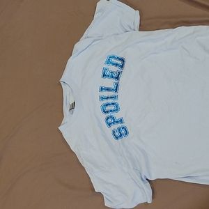 Blue spoiled graphic tee